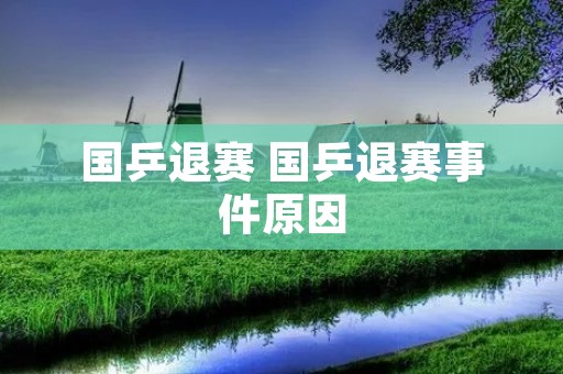 国乒退赛 国乒退赛事件原因 国乒退赛 国乒退赛事件原因