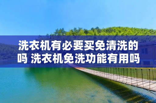 洗衣机有必要买免清洗的吗 洗衣机免洗功能有用吗 洗衣机有必要买免清洗的吗 洗衣机免洗功能有用吗