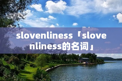 slovenliness「slovenliness的名词」