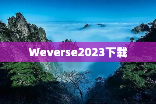 Weverse2023下载：开启全新音乐互动体验