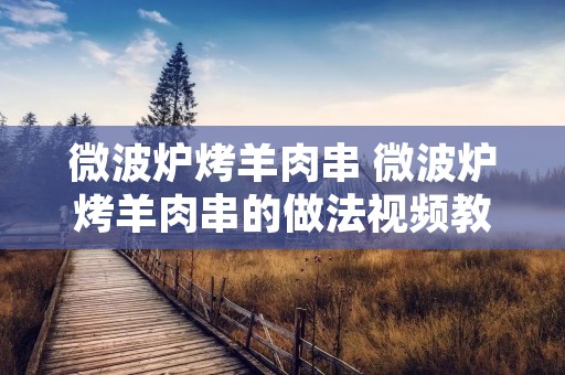 微波炉烤羊肉串 微波炉烤羊肉串的做法视频教程 微波炉烤羊肉串 微波炉烤羊肉串的做法视频教程