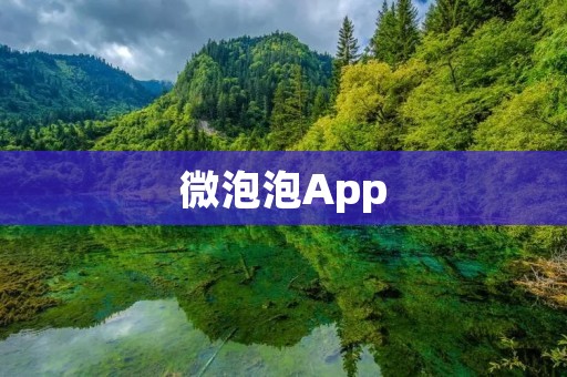 微泡泡App：打造你的社交生活圈