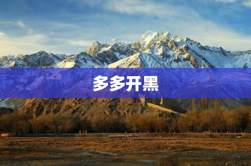 多多开黑：让游戏更有趣的社交平台