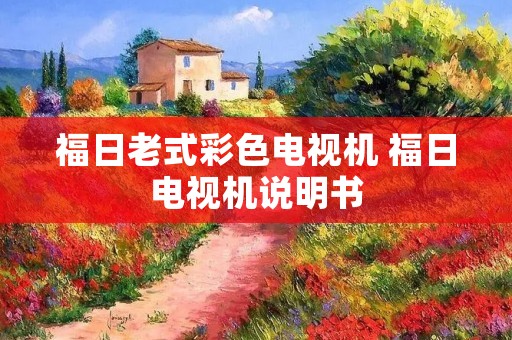 福日老式彩色电视机 福日电视机说明书