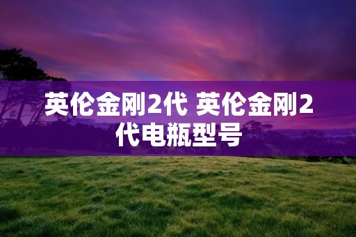 英伦金刚2代 英伦金刚2代电瓶型号