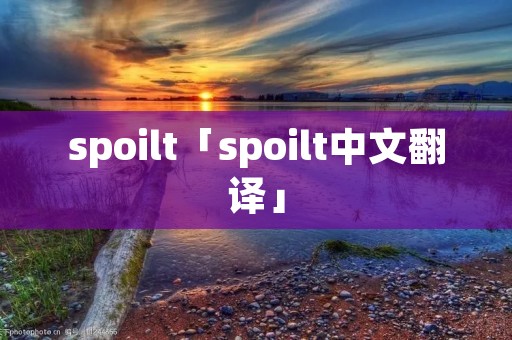 spoilt「spoilt中文翻译」