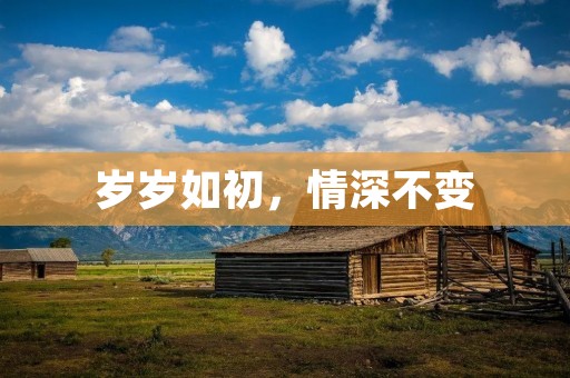 岁岁如初，情深不变