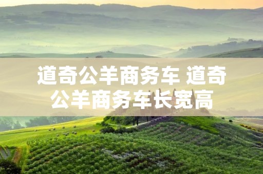 道奇公羊商务车 道奇公羊商务车长宽高