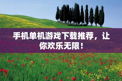 手机单机游戏下载推荐，让你欢乐无限！
