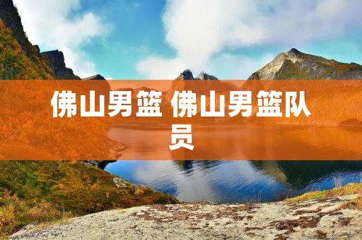 佛山男篮 佛山男篮队员