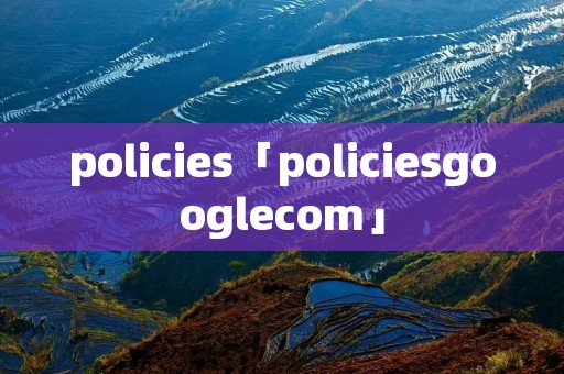 policies「policiesgooglecom」