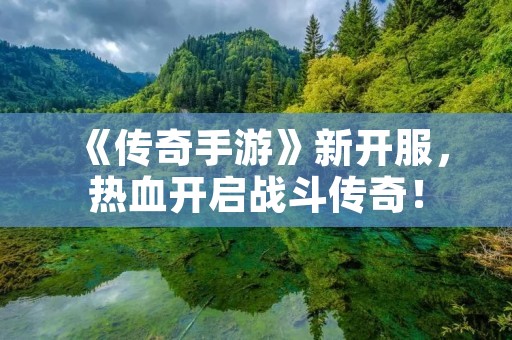 《传奇手游》新开服，热血开启战斗传奇！
