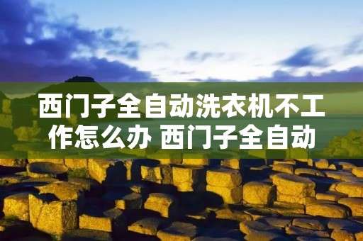 西门子全自动洗衣机不工作怎么办 西门子全自动洗衣机不工作怎么办呢 西门子全自动洗衣机不工作怎么办 西门子全自动洗衣机不工作怎么办呢