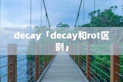 decay「decay和rot区别」