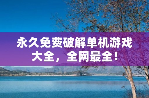 永久免费破解单机游戏大全,全网最全!