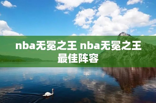 nba无冕之王 nba无冕之王最佳阵容