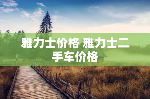 雅力士价格 雅力士二手车价格 雅力士价格 雅力士二手车价格