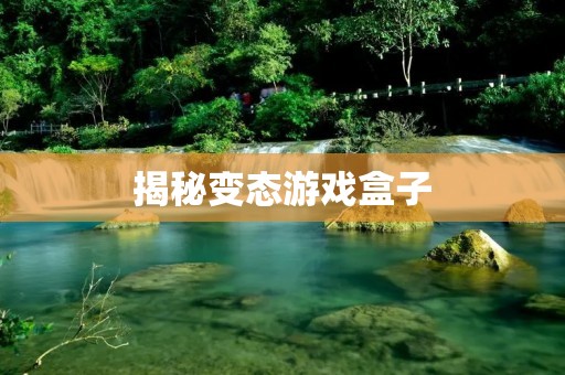 揭秘变态游戏盒子:你所不知道的真相! 揭秘变态游戏盒子:你所不知道的真相!