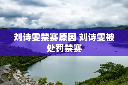 刘诗雯禁赛原因 刘诗雯被处罚禁赛