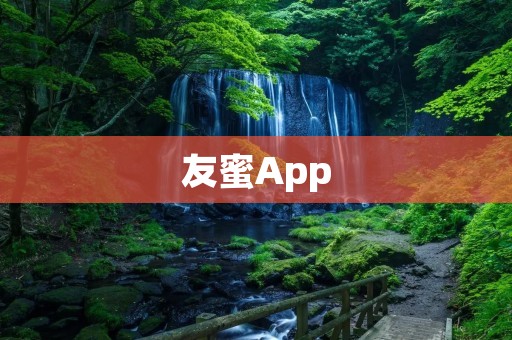 友蜜App：让你的社交圈更加亲密