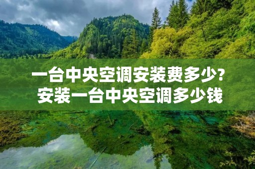 一台中央空调安装费多少? 安装一台中央空调多少钱