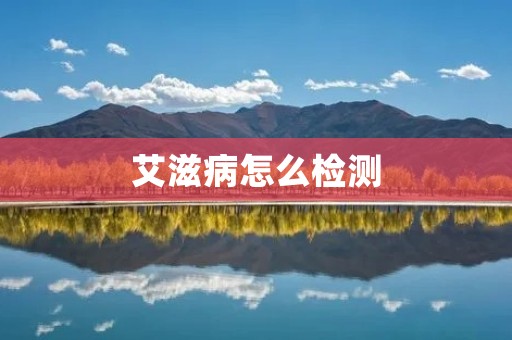 艾滋病怎么检测：详细描述