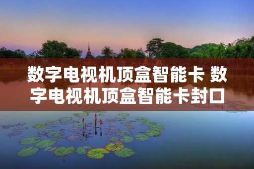 数字电视机顶盒智能卡 数字电视机顶盒智能卡封口怎么用 数字电视机顶盒智能卡 数字电视机顶盒智能卡封口怎么用