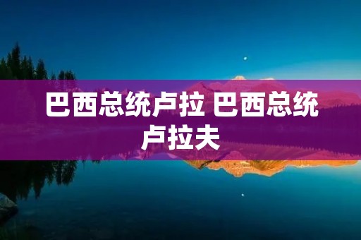 巴西总统卢拉 巴西总统卢拉夫 巴西总统卢拉 巴西总统卢拉夫