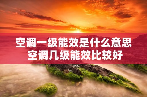空调一级能效是什么意思 空调几级能效比较好