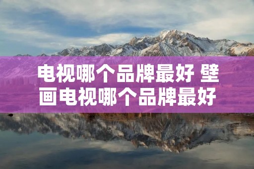 电视哪个品牌最好 壁画电视哪个品牌最好