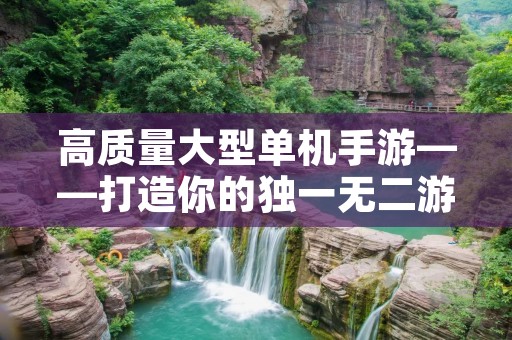 高质量大型单机手游——打造你的独一无二游戏世界! 高质量大型单机手游——打造你的独一无二游戏世界!