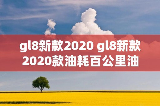 gl8新款2020 gl8新款2020款油耗百公里油耗 gl8新款2020 gl8新款2020款油耗百公里油耗