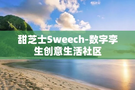 甜芝士Sweech-数字孪生创意生活社区：探索创意生活的无限可能