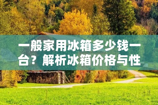 一般家用冰箱多少钱一台？解析冰箱价格与性能的关系