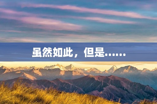 虽然如此，但是……：探讨虽字组词的用法和意义