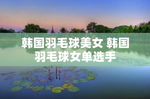 韩国羽毛球美女 韩国羽毛球女单选手
