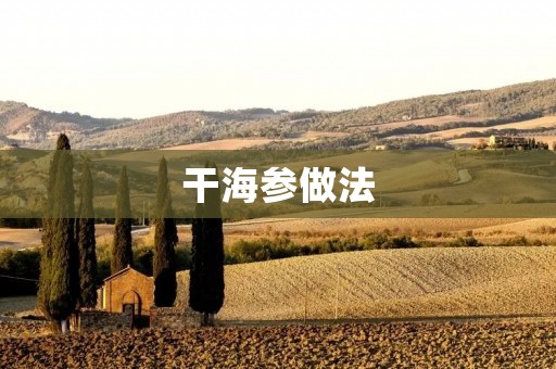 干海参做法:传统美味的烹饪技巧 干海参做法:传统美味的烹饪技巧