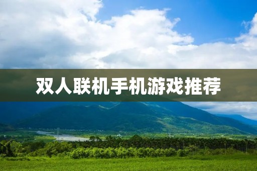 双人联机手机游戏推荐：让你和TA一起畅玩游戏！
