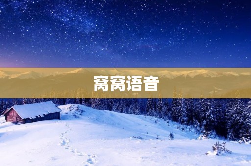 窝窝语音:打破语言障碍,畅享全球沟通 窝窝语音:打破语言障碍,畅享全球沟通