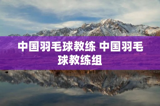 中国羽毛球教练 中国羽毛球教练组 中国羽毛球教练 中国羽毛球教练组