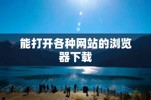 能打开各种网站的浏览器下载:解锁无限上网世界