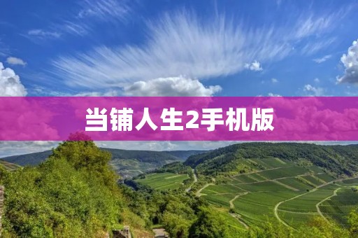当铺人生2手机版:重温经典,续写传奇