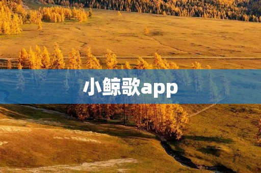 小鲸歌app:让孩子们在音乐中快乐成长 小鲸歌app:让孩子们在音乐中快乐成长