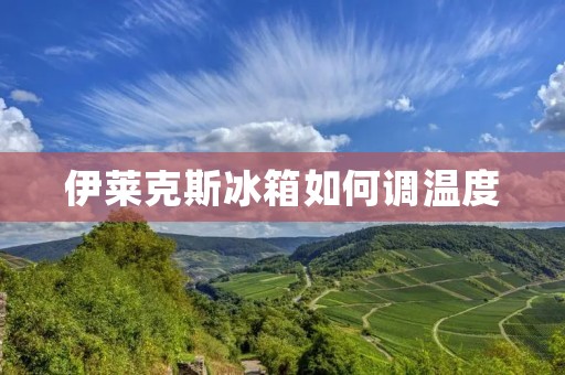 伊莱克斯冰箱如何调温度