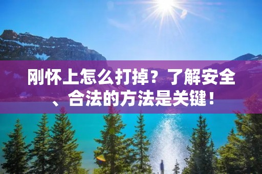刚怀上怎么打掉?了解安全、合法的方法是关键!