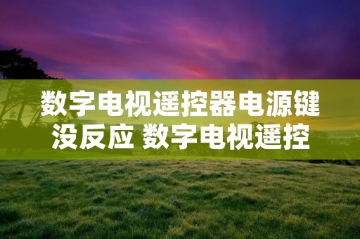 数字电视遥控器电源键没反应 数字电视遥控器开关失灵怎么办