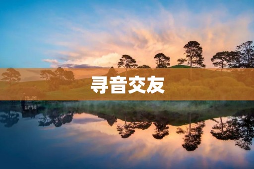 寻音交友:打开心灵的音符,找到志同道合的伙伴 寻音交友:打开心灵的音符,找到志同道合的伙伴