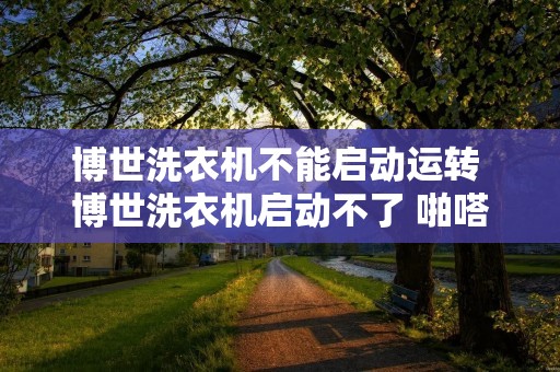 博世洗衣机不能启动运转 博世洗衣机启动不了 啪嗒声 博世洗衣机不能启动运转 博世洗衣机启动不了 啪嗒声
