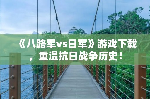 《八路军vs日军》游戏下载,重温抗日战争历史!