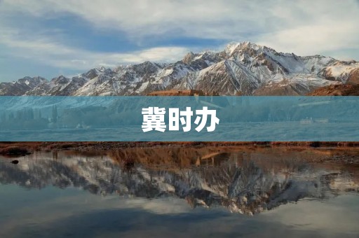 冀时办：打造高效便捷的政务服务平台